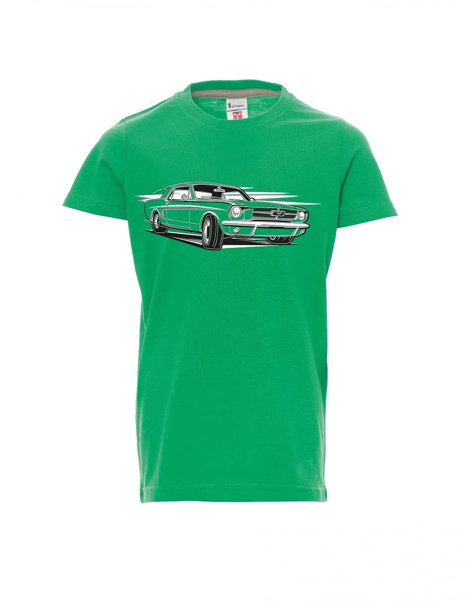 Green children´s T-shirt Mustang