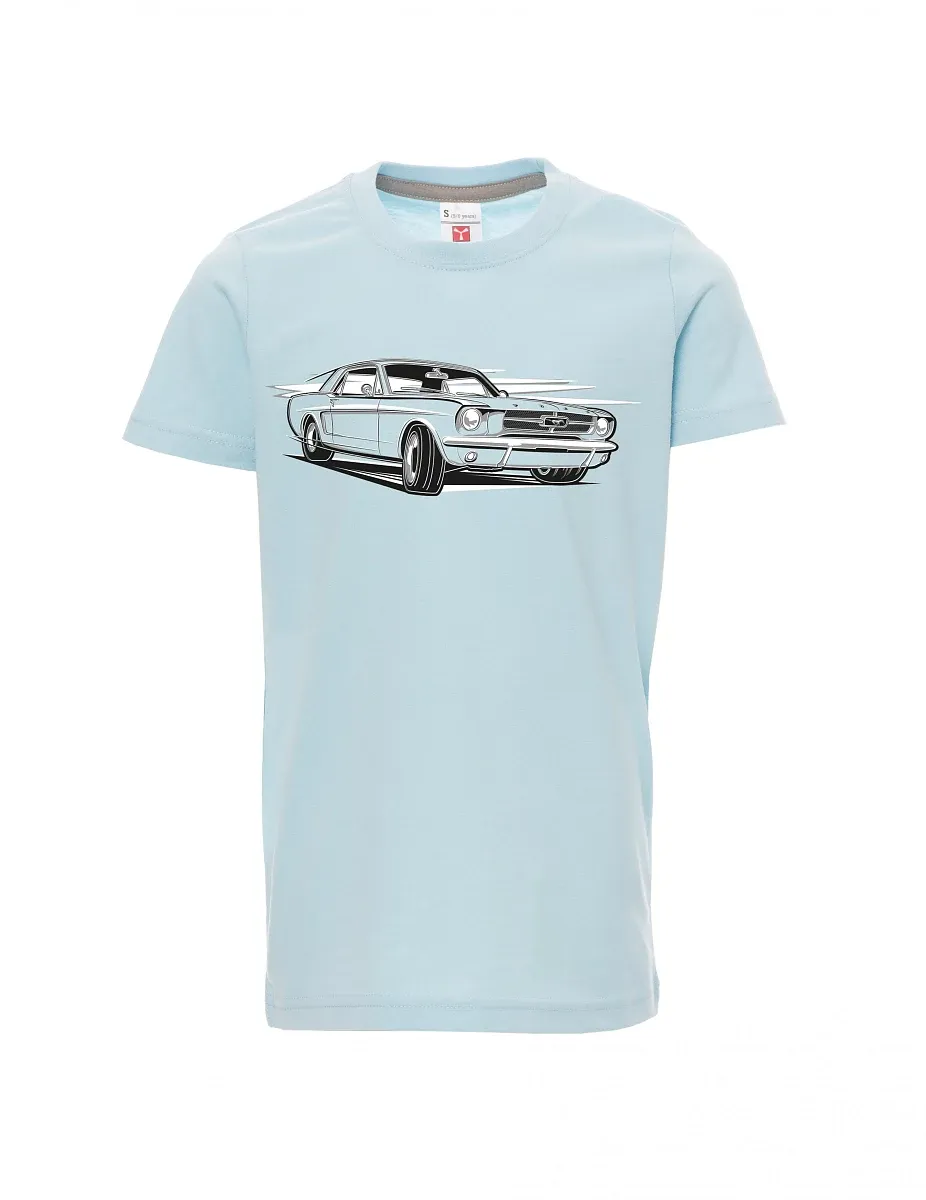 Pale blue children´s T-shirt Mustang