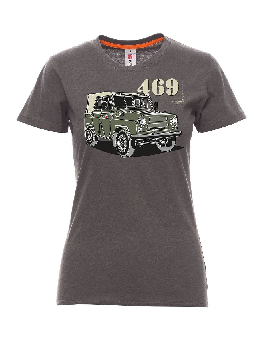 Smoke women´s T-shirt UAZ 469 Czech flag