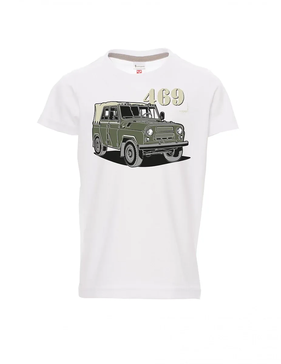 White children´s T-shirt UAZ 469