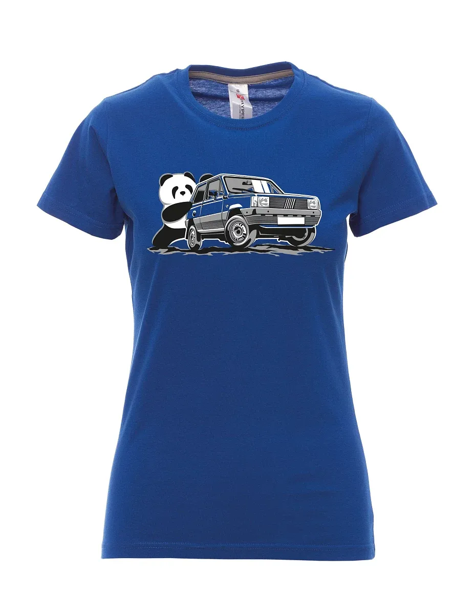 Royal blue women´s T-shirt Italian veteran F Panda