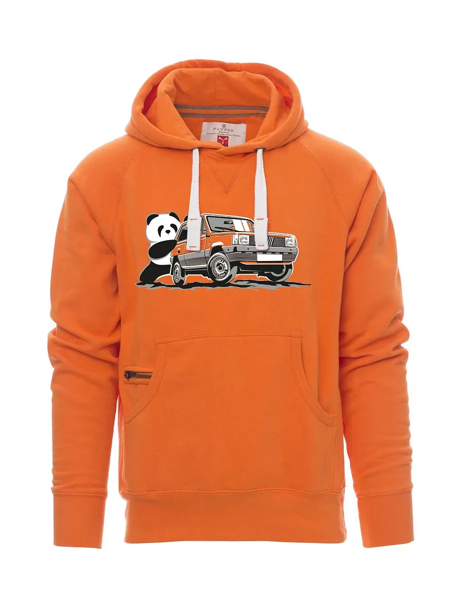 Orange men´s sweatshirt Italian veteran F Panda