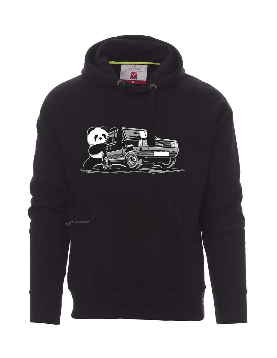 Black men´s sweatshirt Italian veteran F Panda