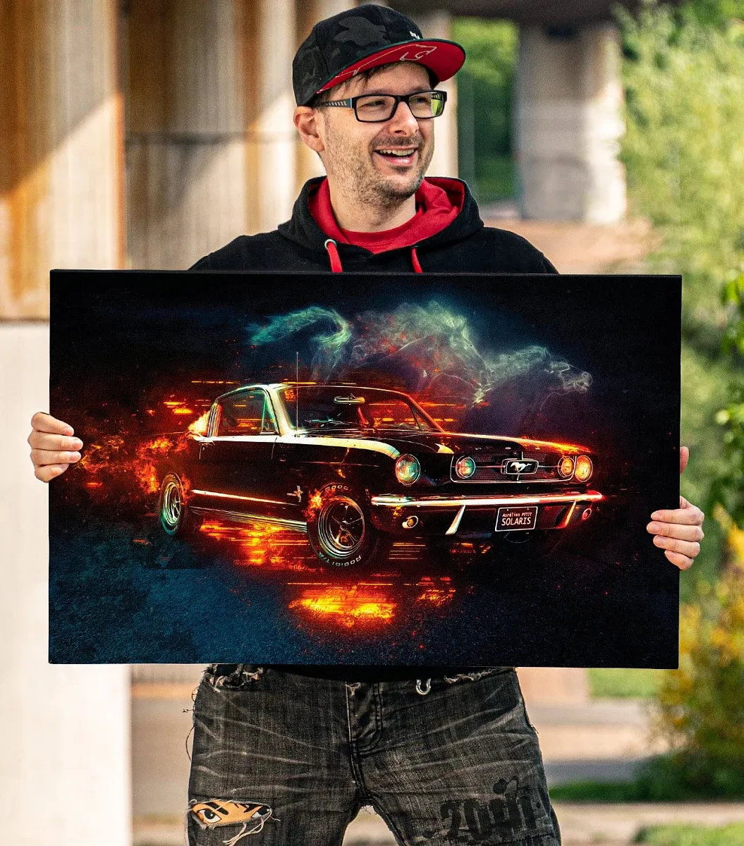 Painting Mustang