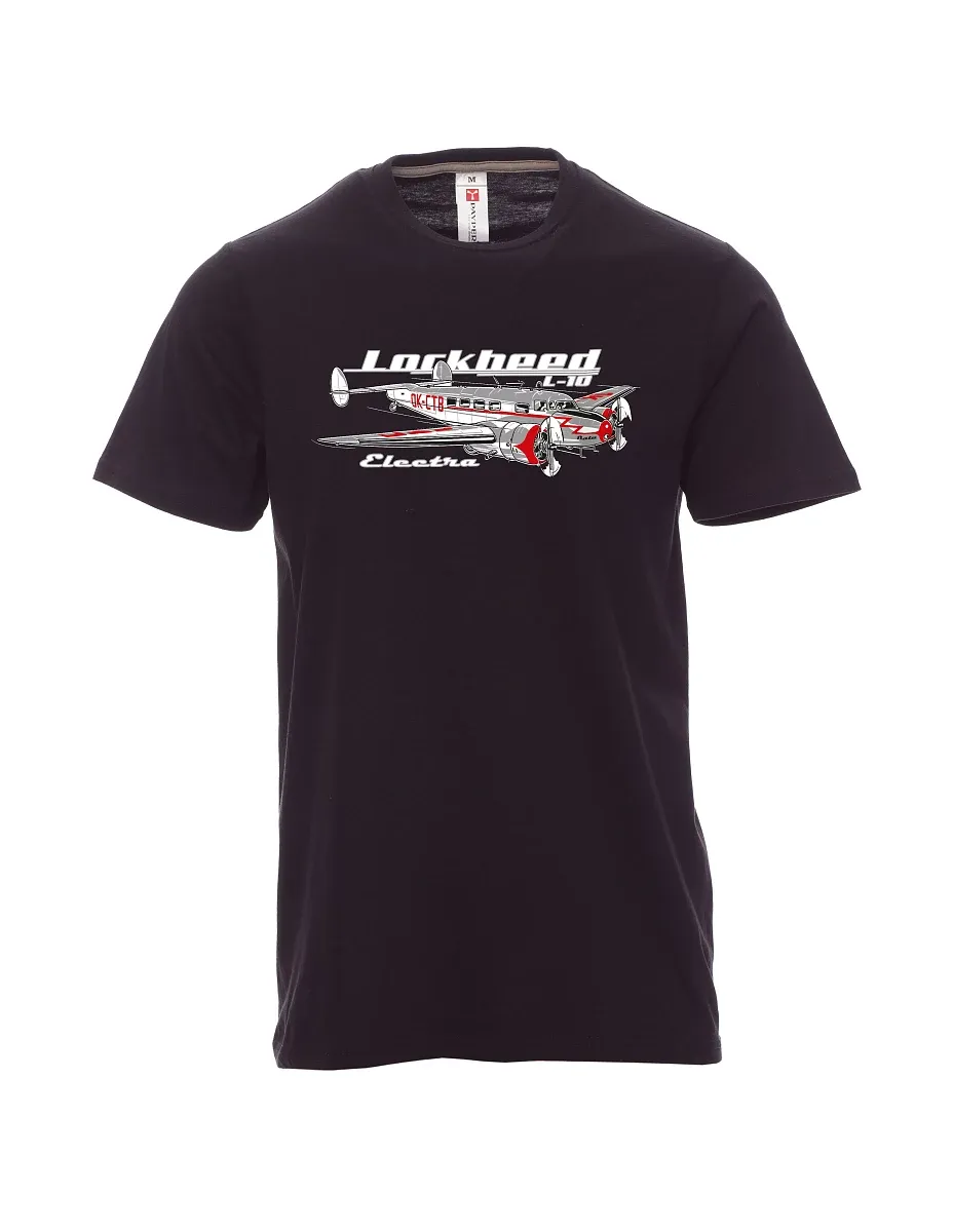 Black men´s T-shirt Lockheed L-10