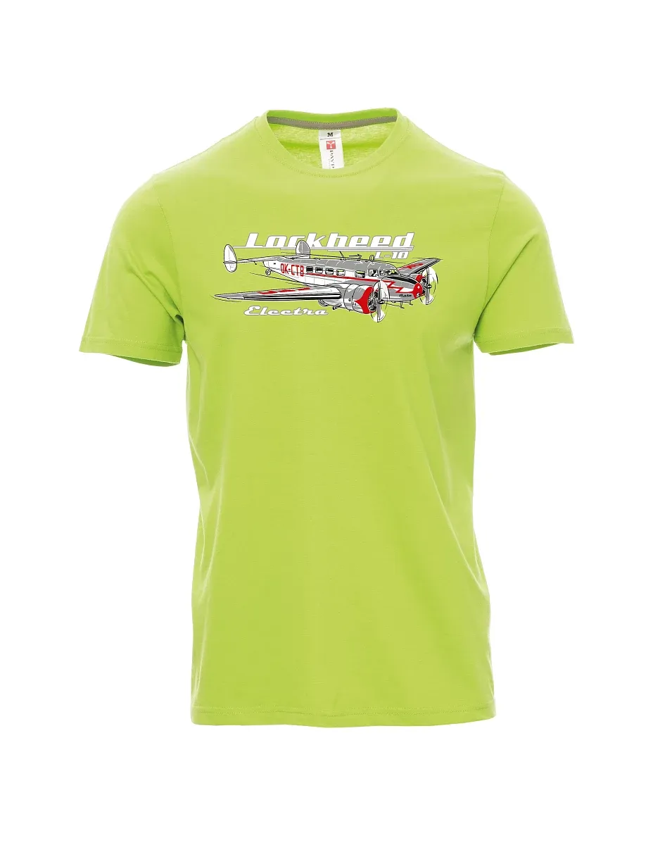 Light green men´s T-shirt Lockheed L-10