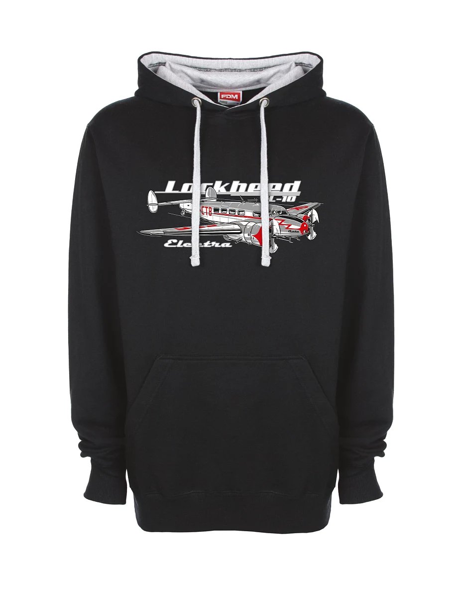 Grey-black sweatshirt Lockheed L-10