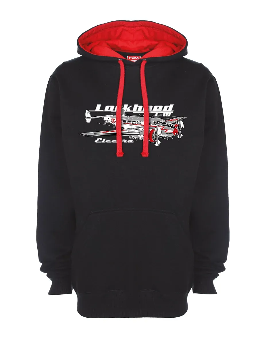Red-black sweatshirt Lockheed L-10