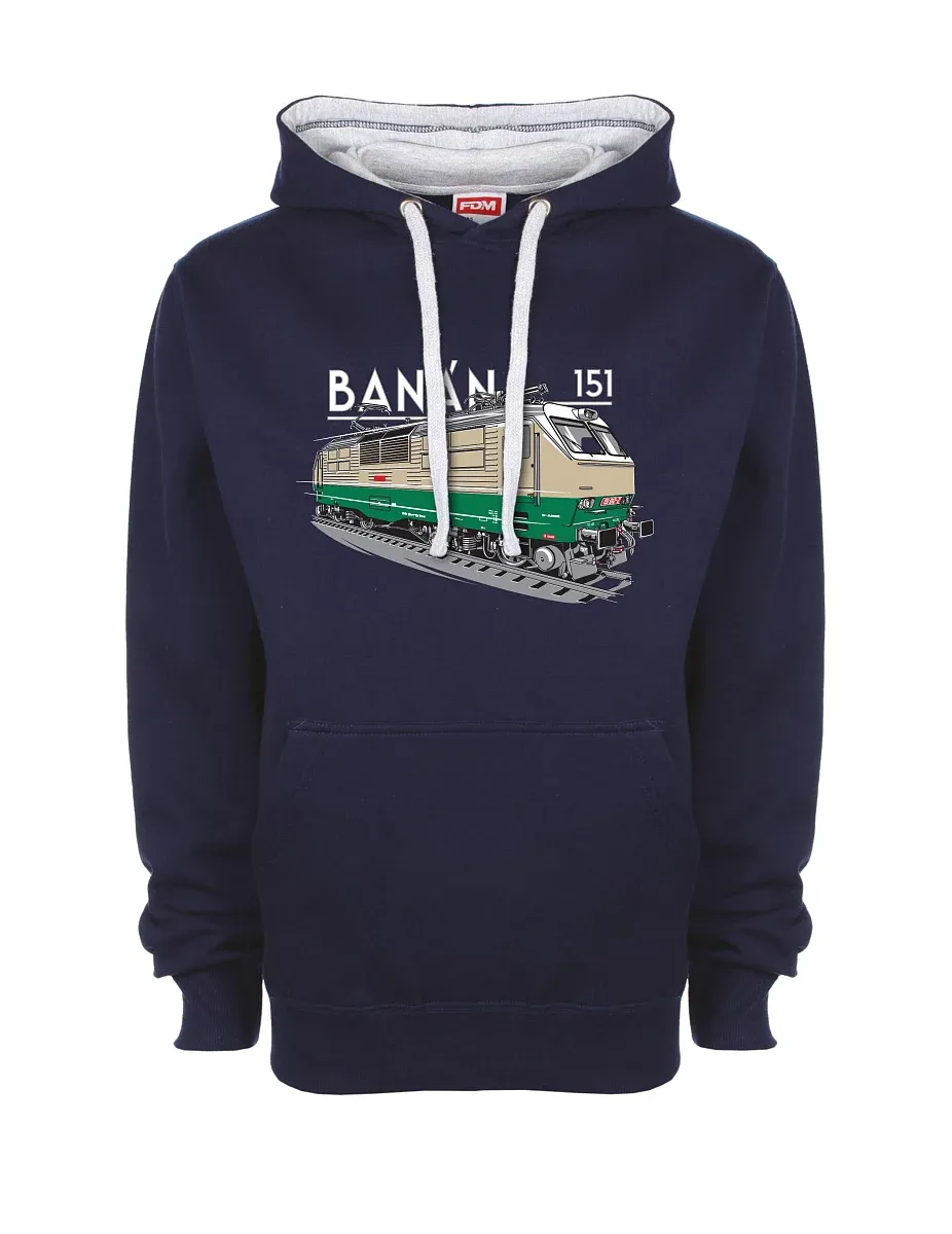 Grey-navy sweatshirt Electric locomotive 151 "banana"