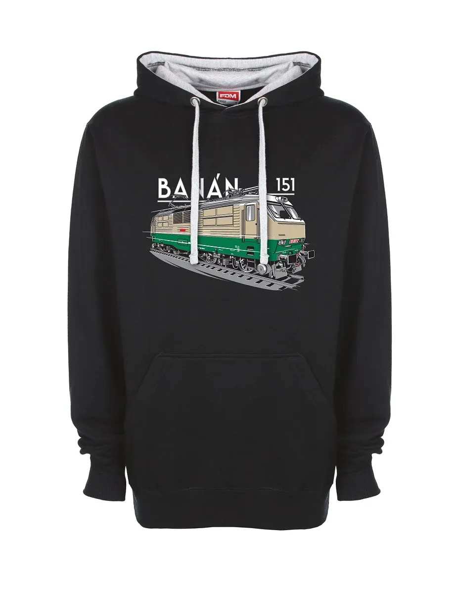 Grey-black sweatshirt Electric locomotive 151 "banana"