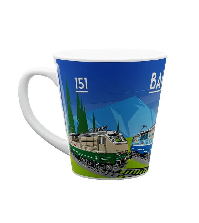 Ceramic mug Electric locomotive 151 "banana" 300 ml
