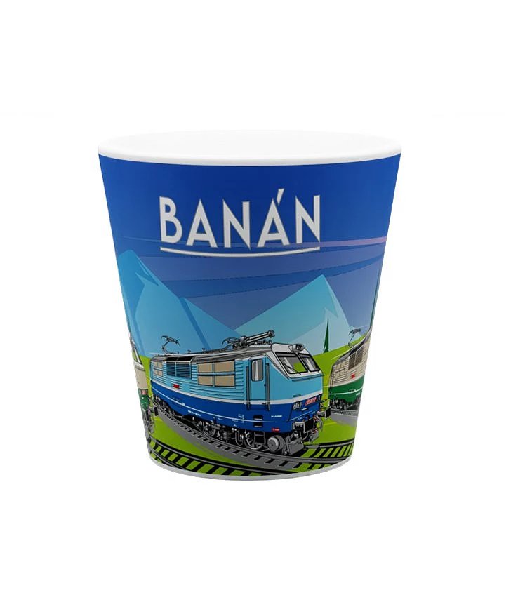 Ceramic mug Electric locomotive 151 "banana" 300 ml