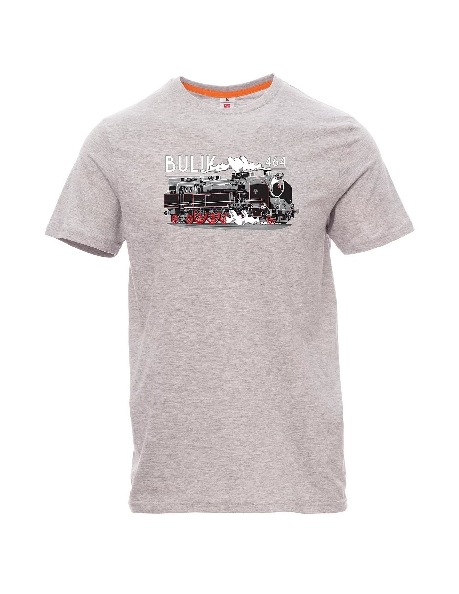 Gray melange men´s T-shirt Locomotive 464
