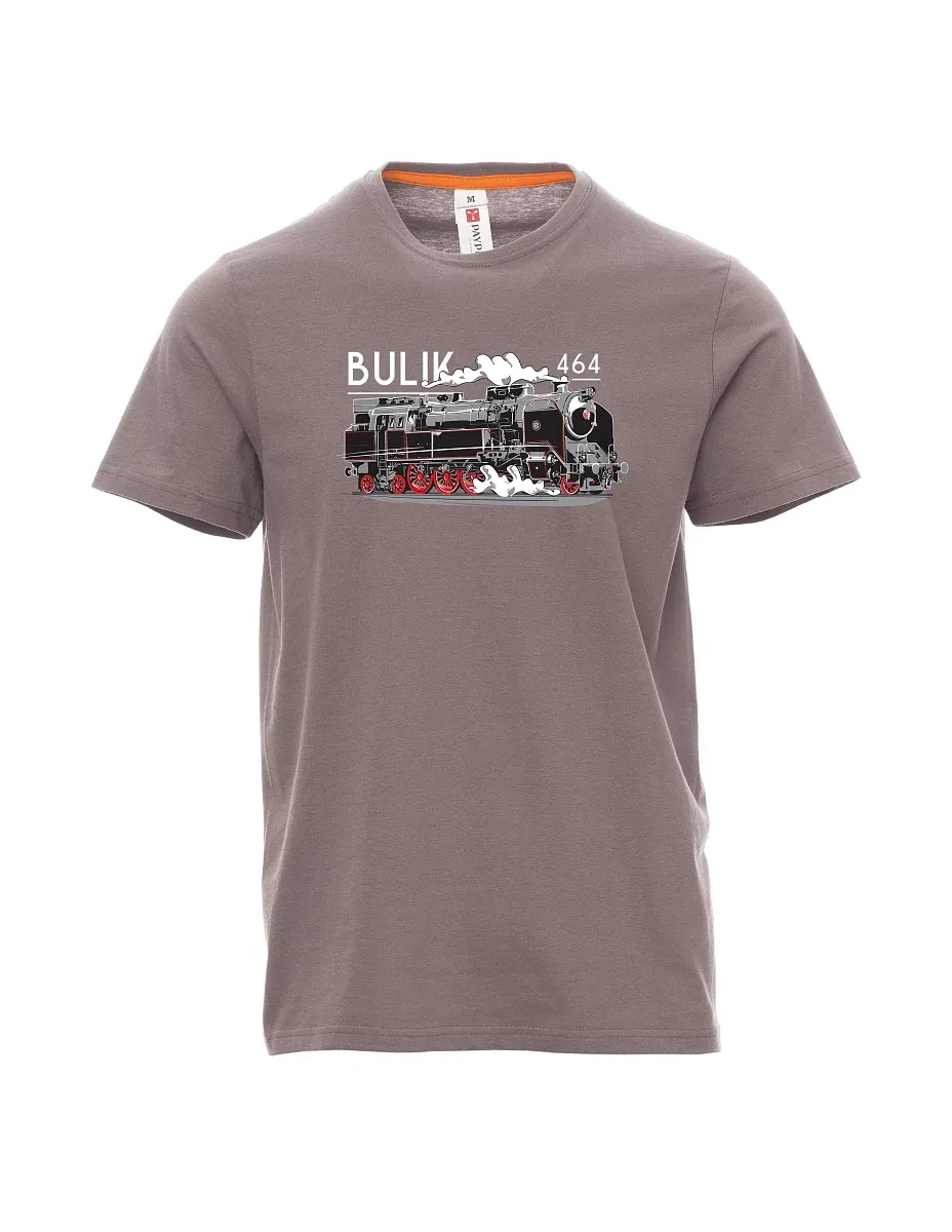 Steel gray men´s T-shirt Locomotive 464