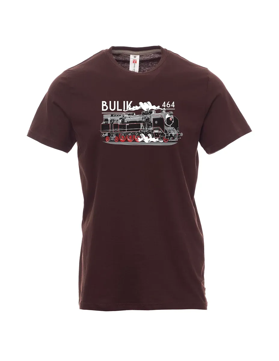Dark brown men´s T-shirt Locomotive 464