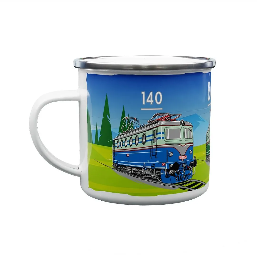 Tin mug Locomotive 140 330 ml