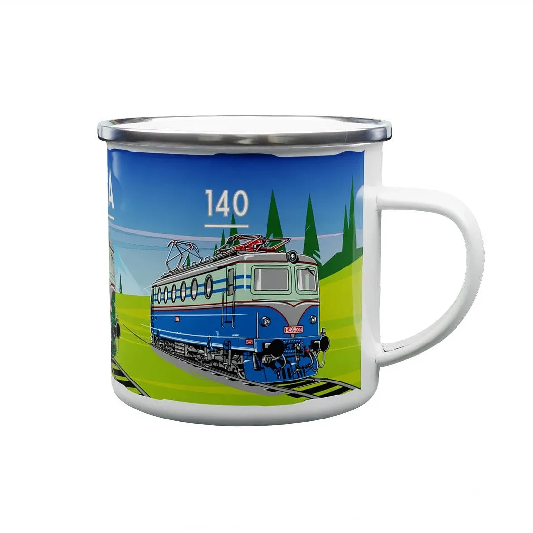 Tin mug Locomotive 140 330 ml