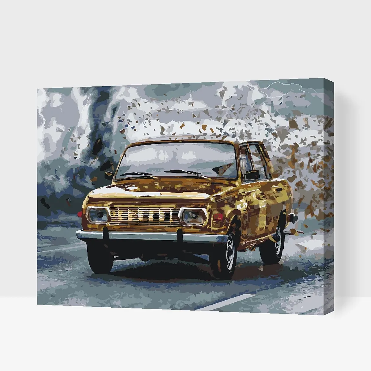 Paint by numbers - picture of a veteran Wartburg 353