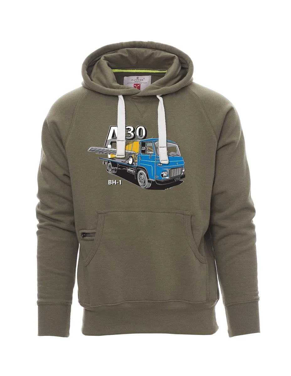 Khaki men´s sweatshirt Avia A30 a airplane BH - 1