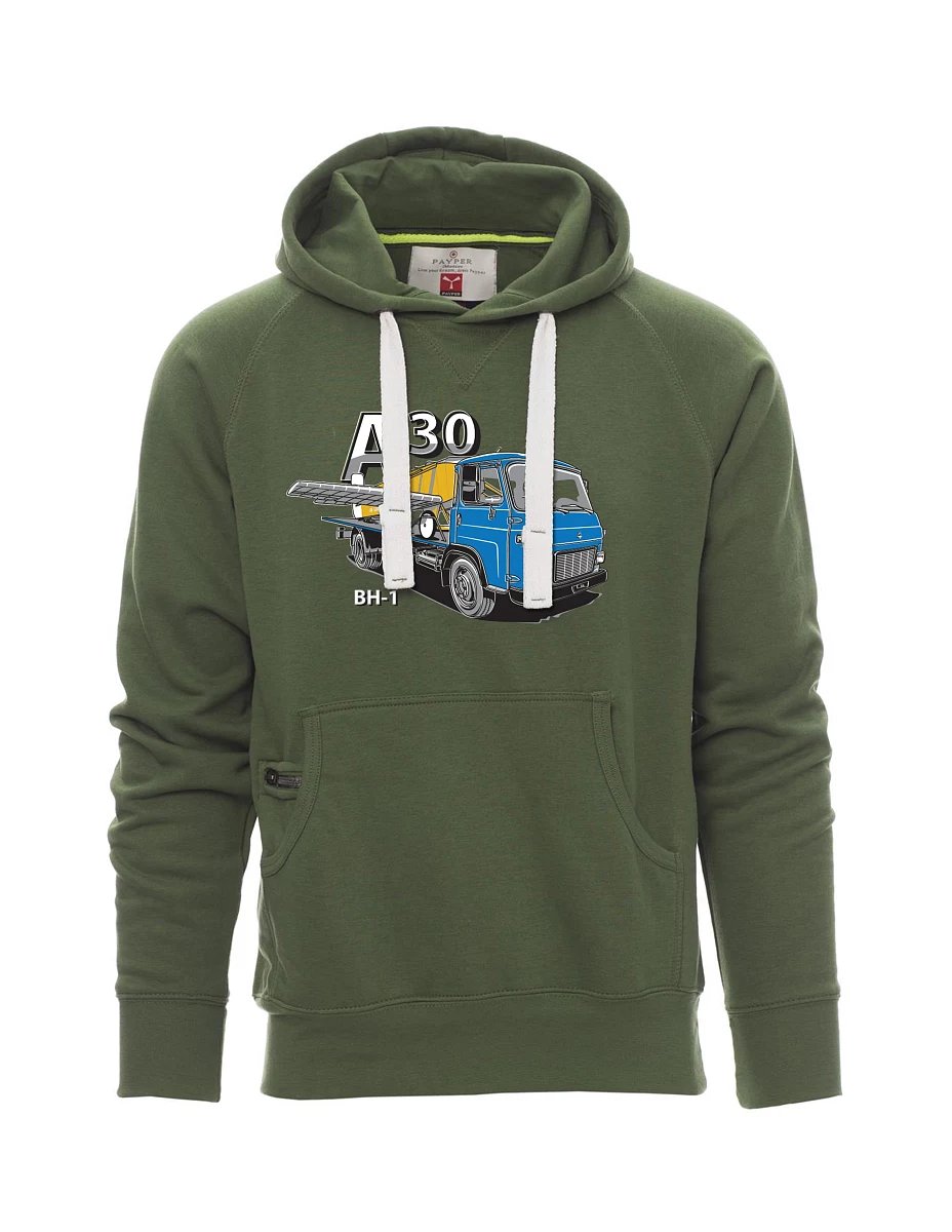 Dark green men´s sweatshirt Avia A30 a airplane BH - 1
