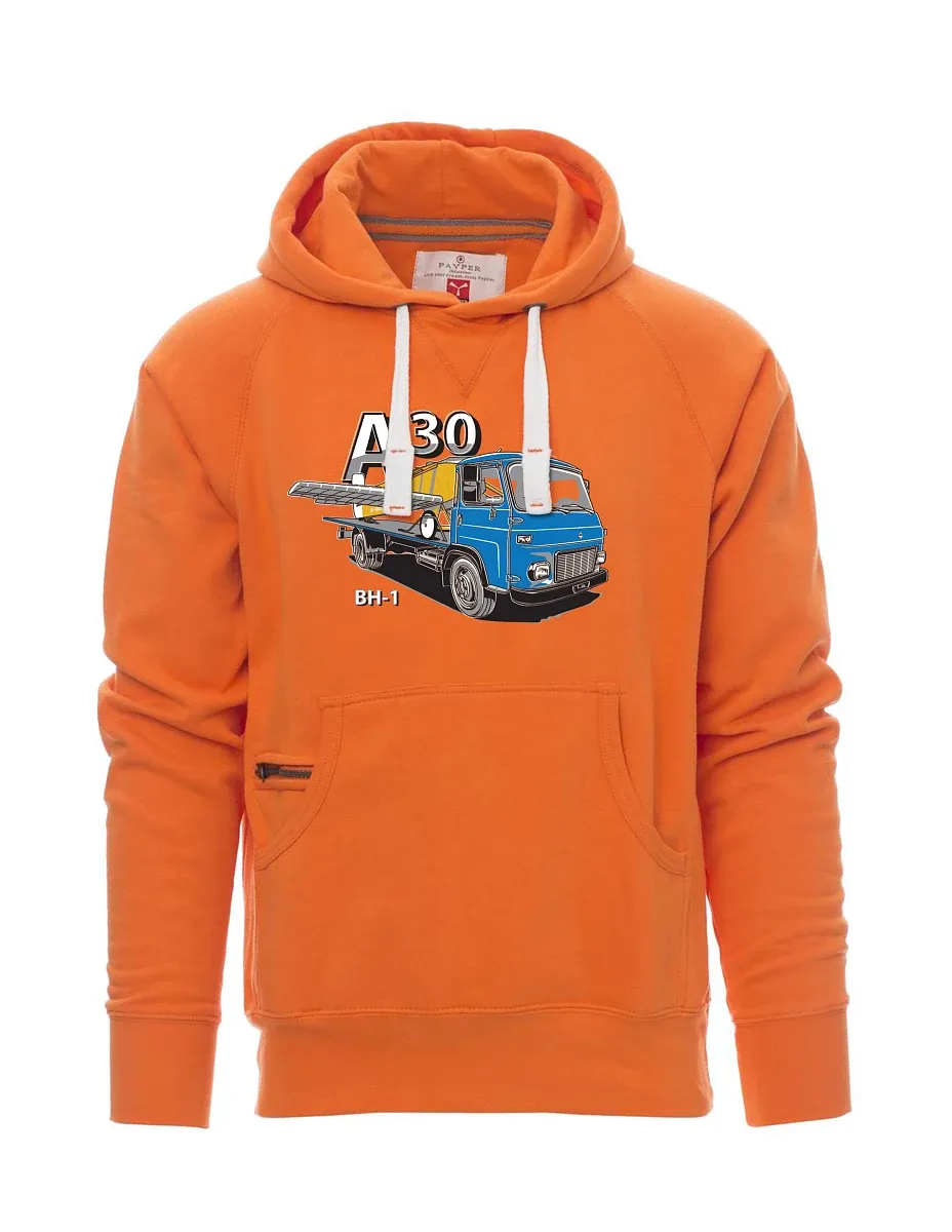 Orange men´s sweatshirt Avia A30 a airplane BH - 1