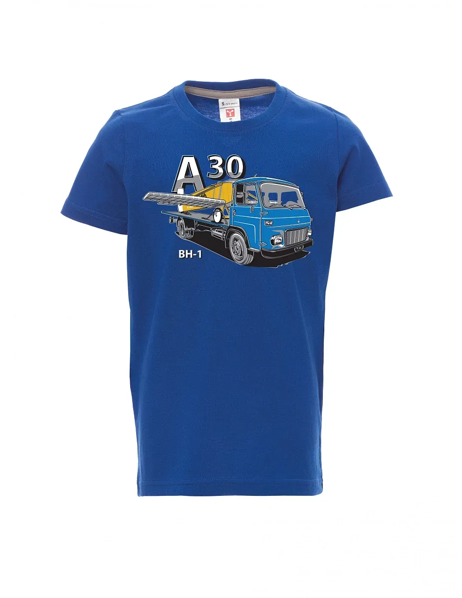 Blue children´s T-shirt Avia A30 a airplane BH - 1