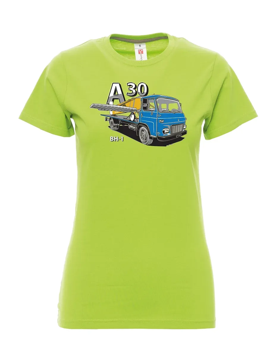 Lime women´s T-shirt Avia A30 and airplane BH - 1