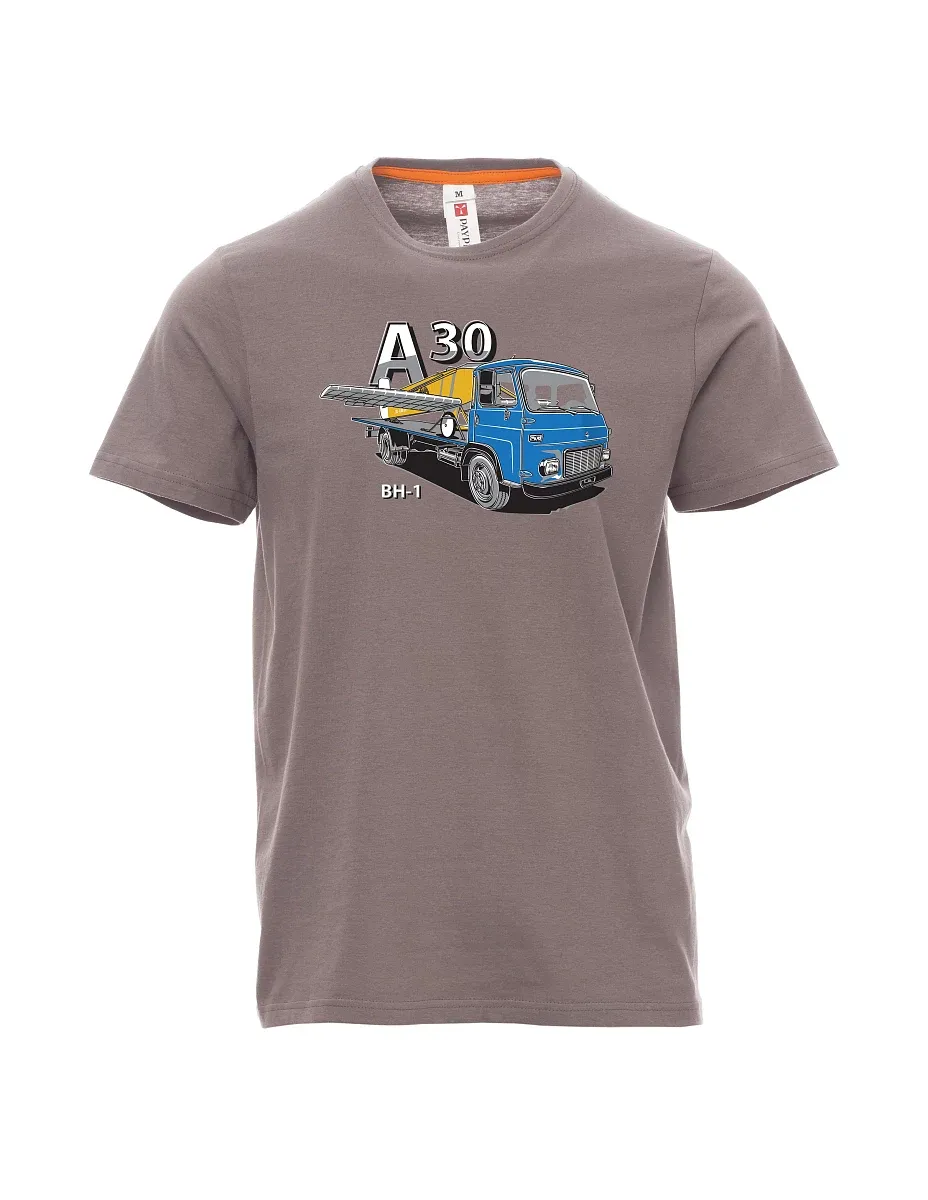 Steel gray men´s T-shirt Avia A30 and airplane BH - 1