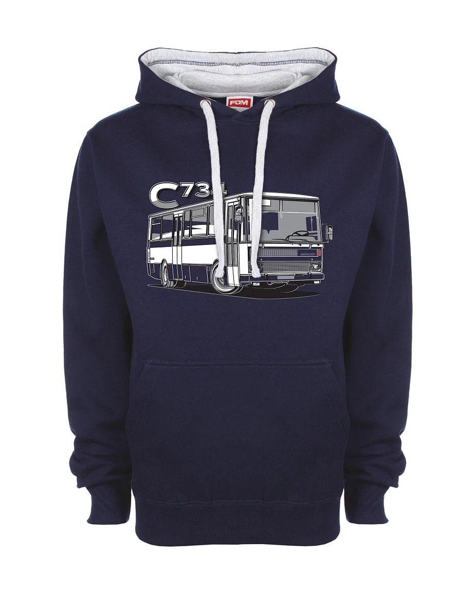 Grey-navy sweatshirt bus C734