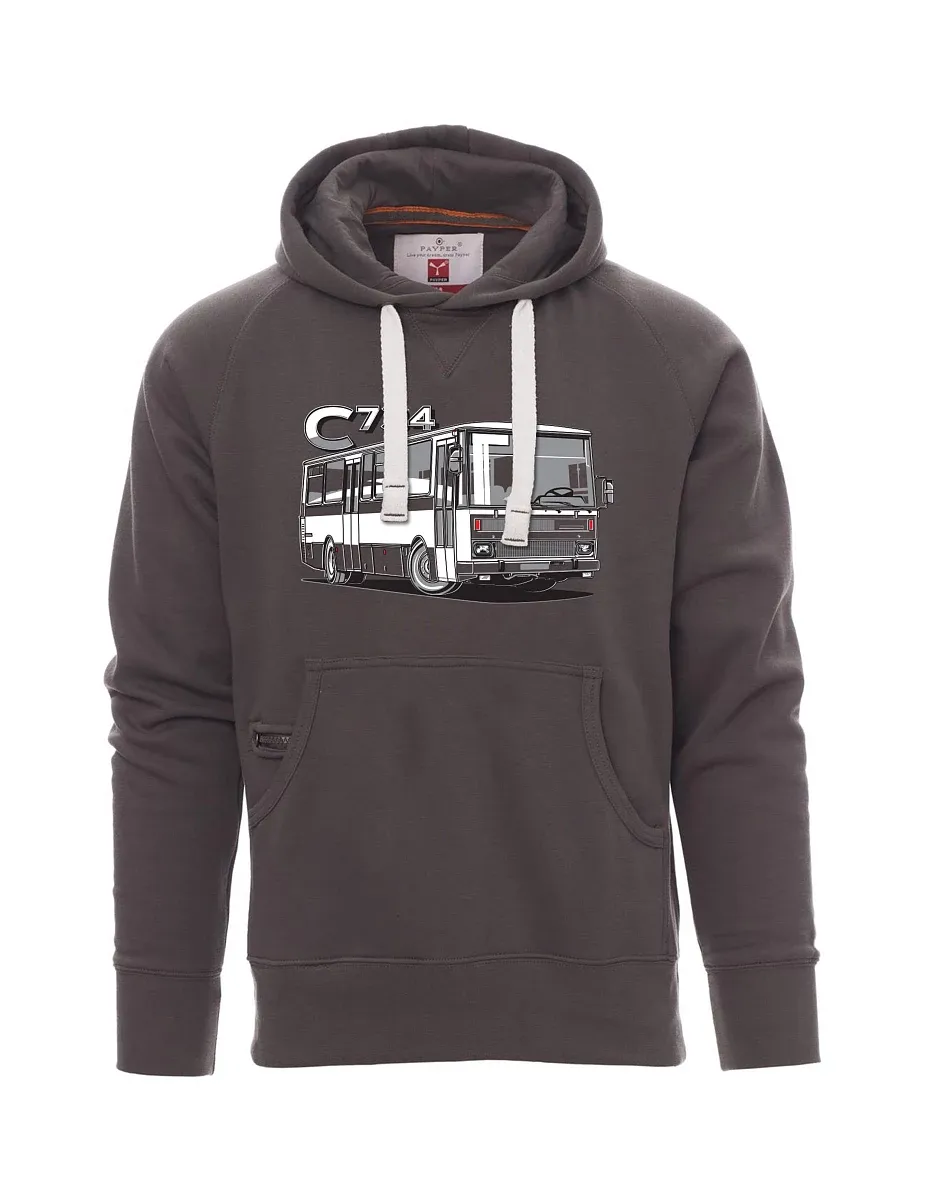 Grey men´s sweatshirt bus C734