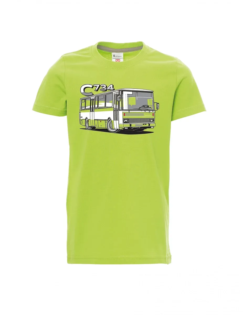 Light green children´s T-shirt bus C734