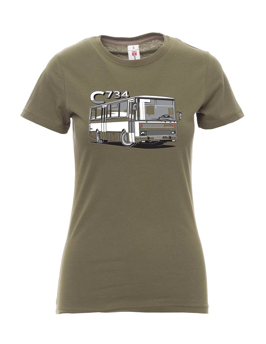 Khaki women´s T-shirt bus C734
