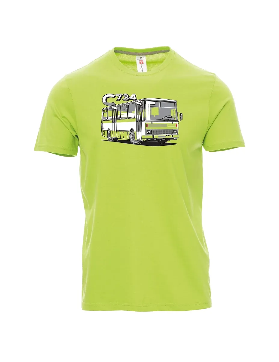Light green men´s T-shirt bus C734