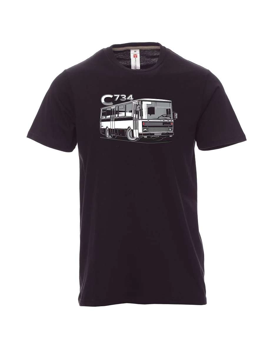 Black men´s T-shirt bus C734