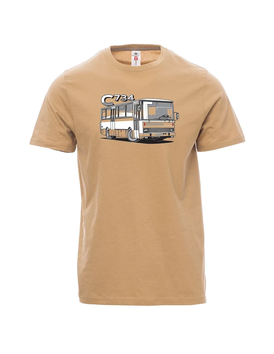 Brown men´s T-shirt bus C734