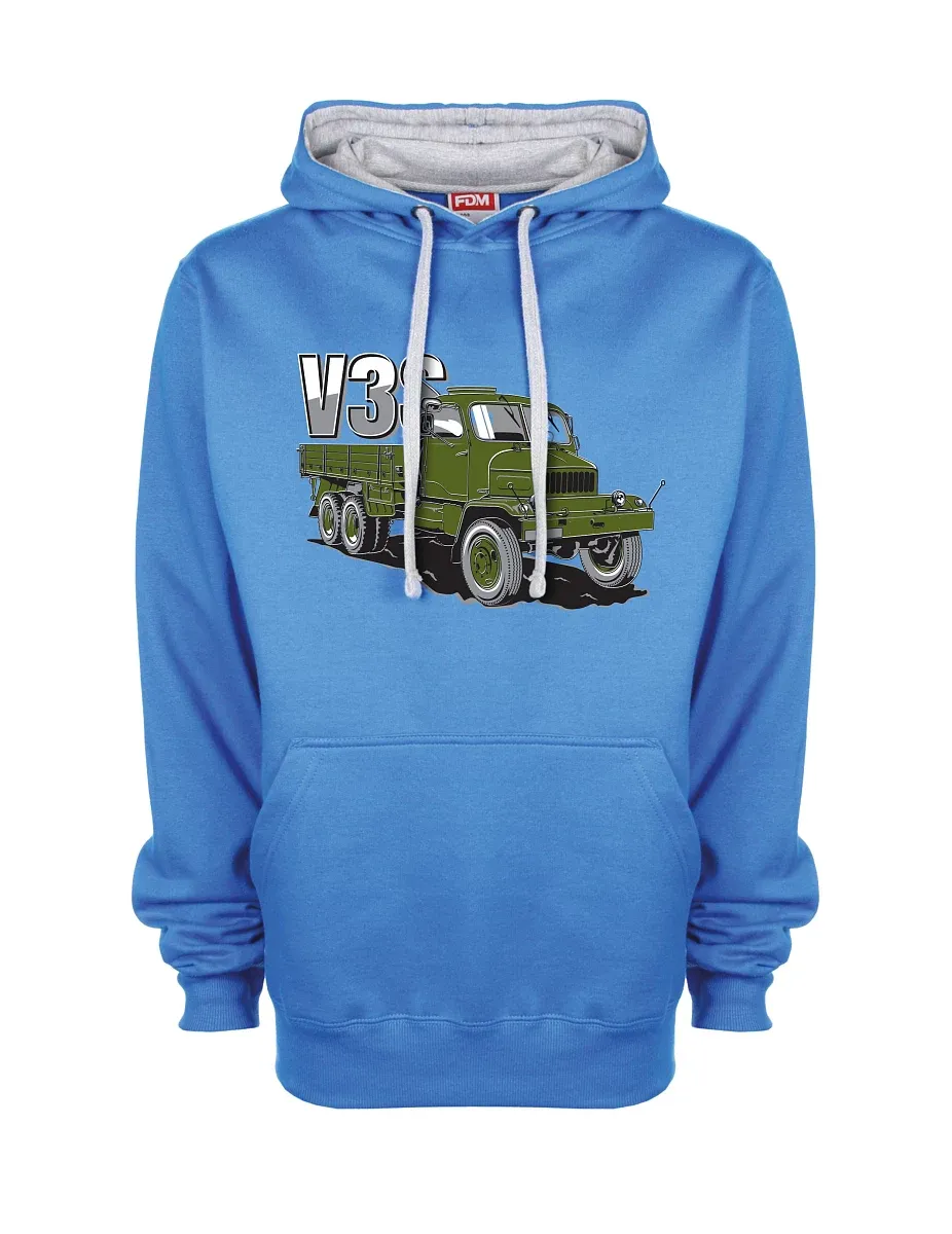 Grey-blue sweatshirt Truck V3S Flatbed truck