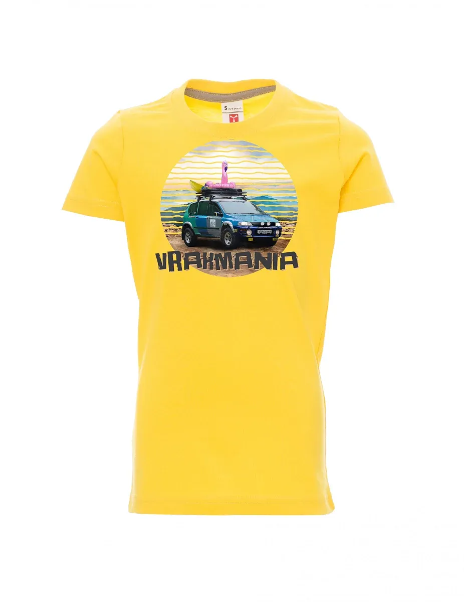 Yellow children´s T-shirt Vrakmania