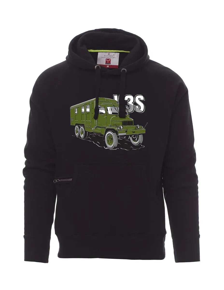 Black men´s sweatshirt Truck V3S  Cabinet