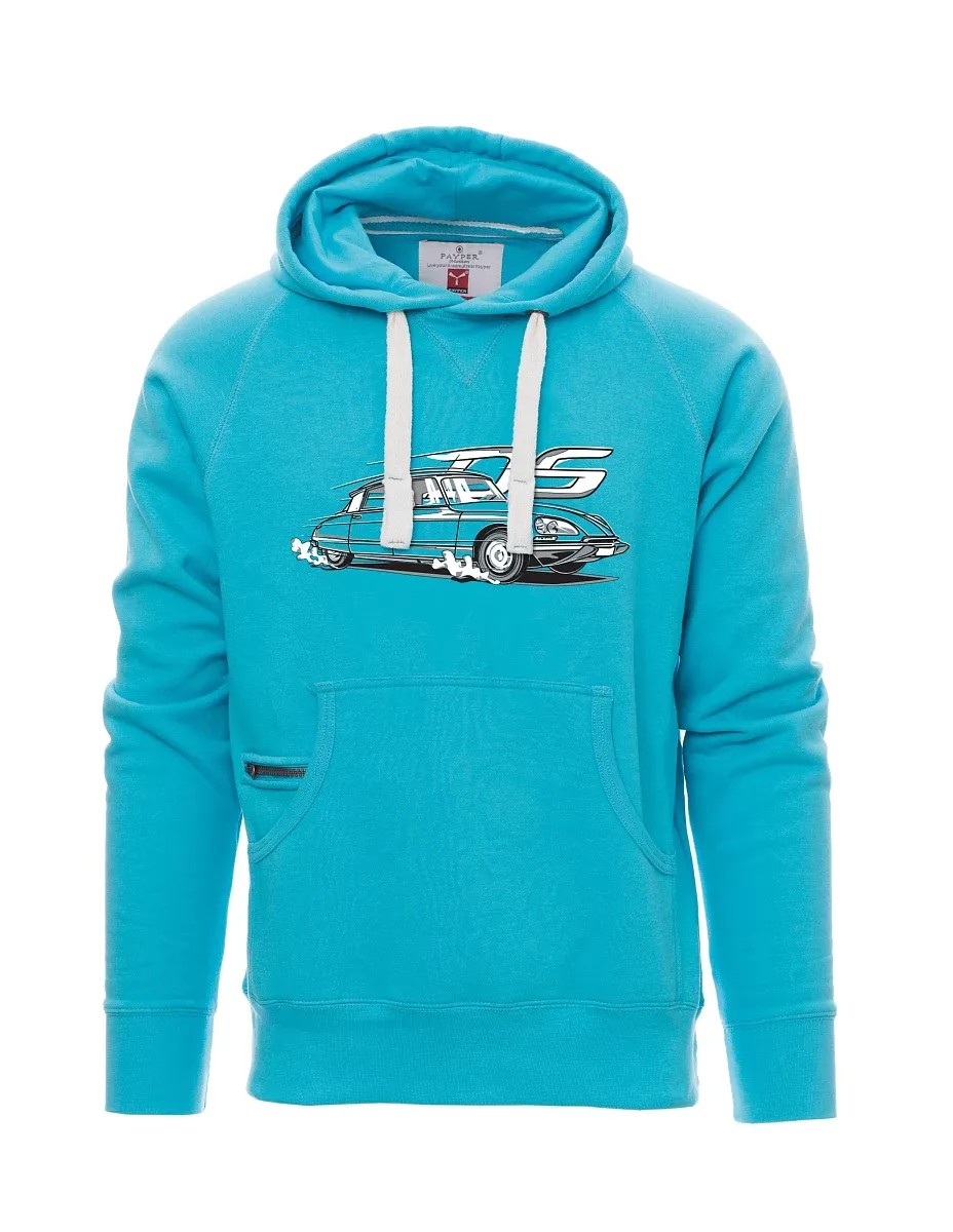 Light blue men´s sweatshirt french veteran DS