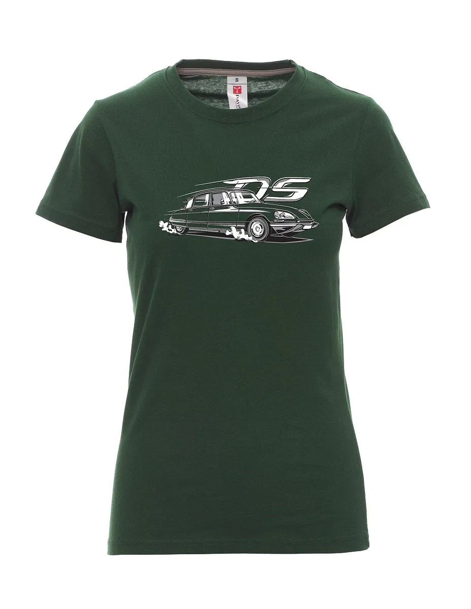 Dark green women´s T-shirt french veteran DS