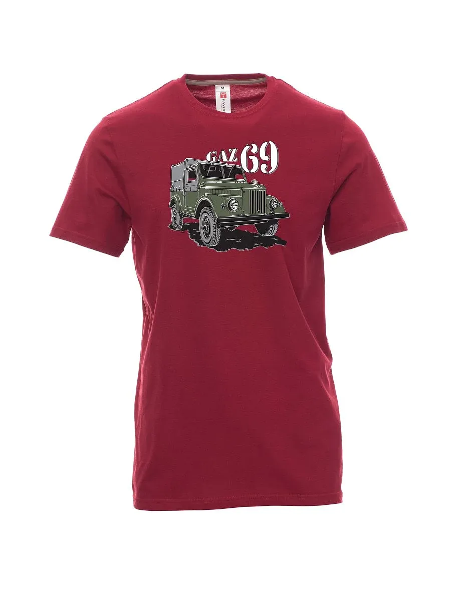 Dark red men´s T-shirt GAZ 69