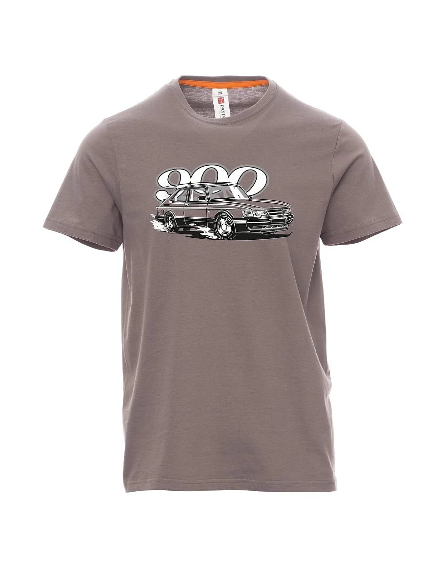 Steel gray men´s T-shirt Saab 900