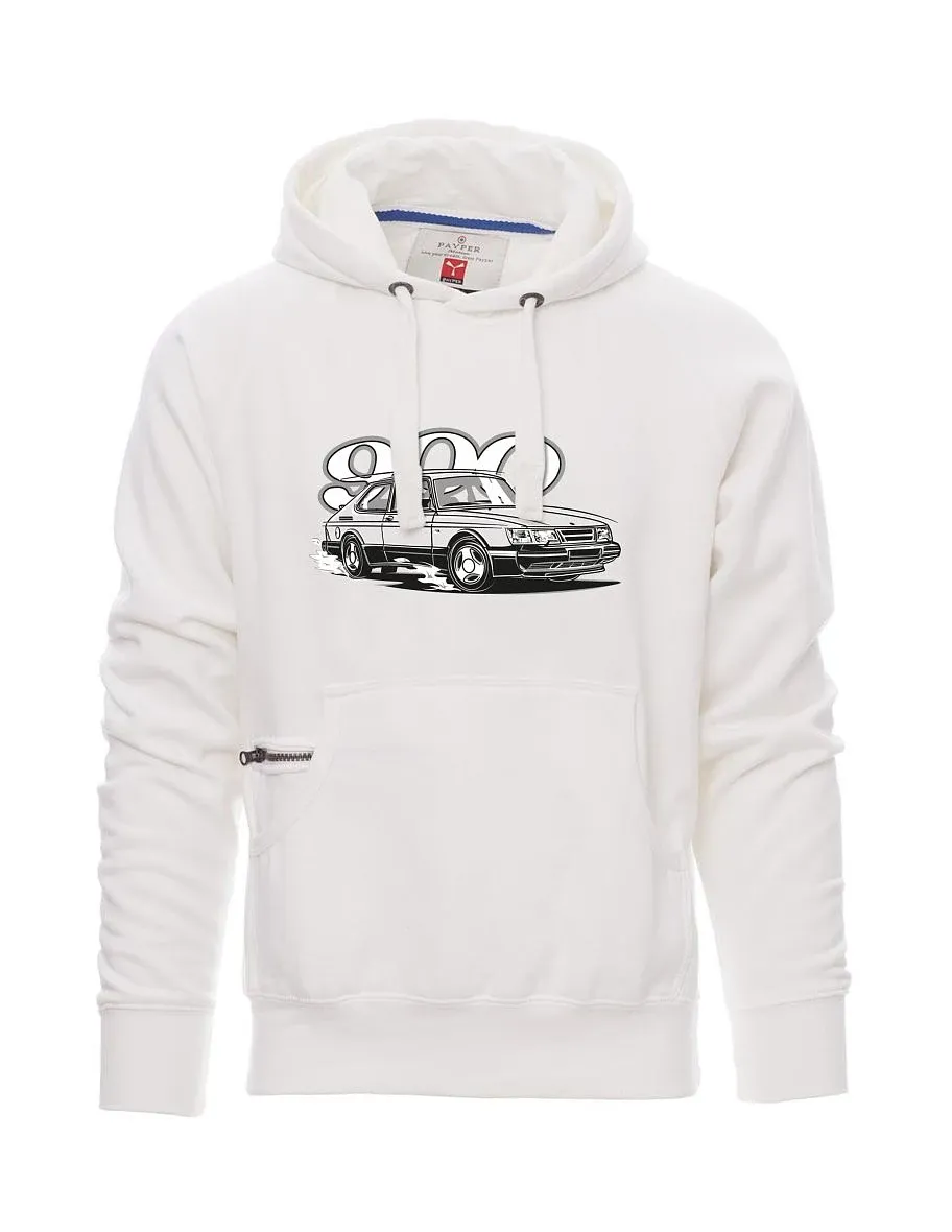 White men´s sweatshirt Saabo 900