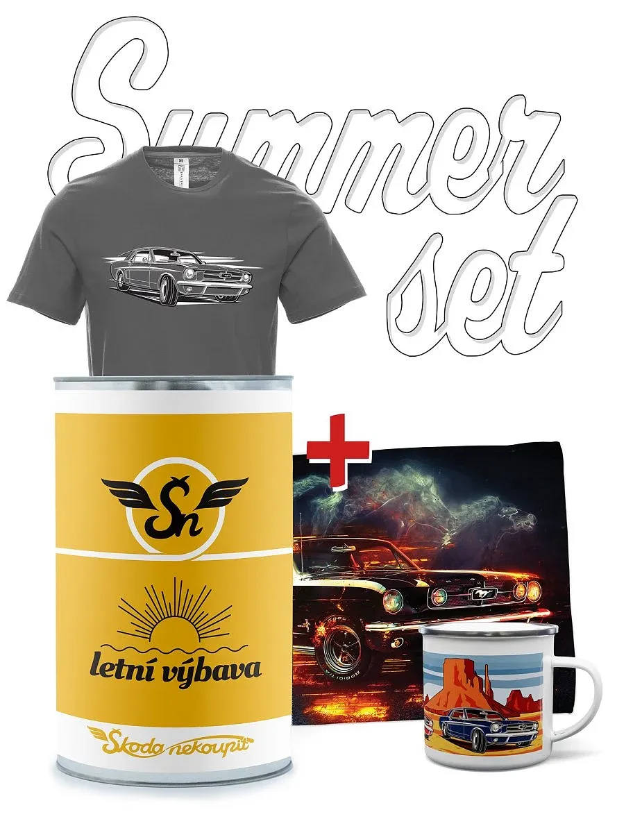 Gift summer set with Mustang