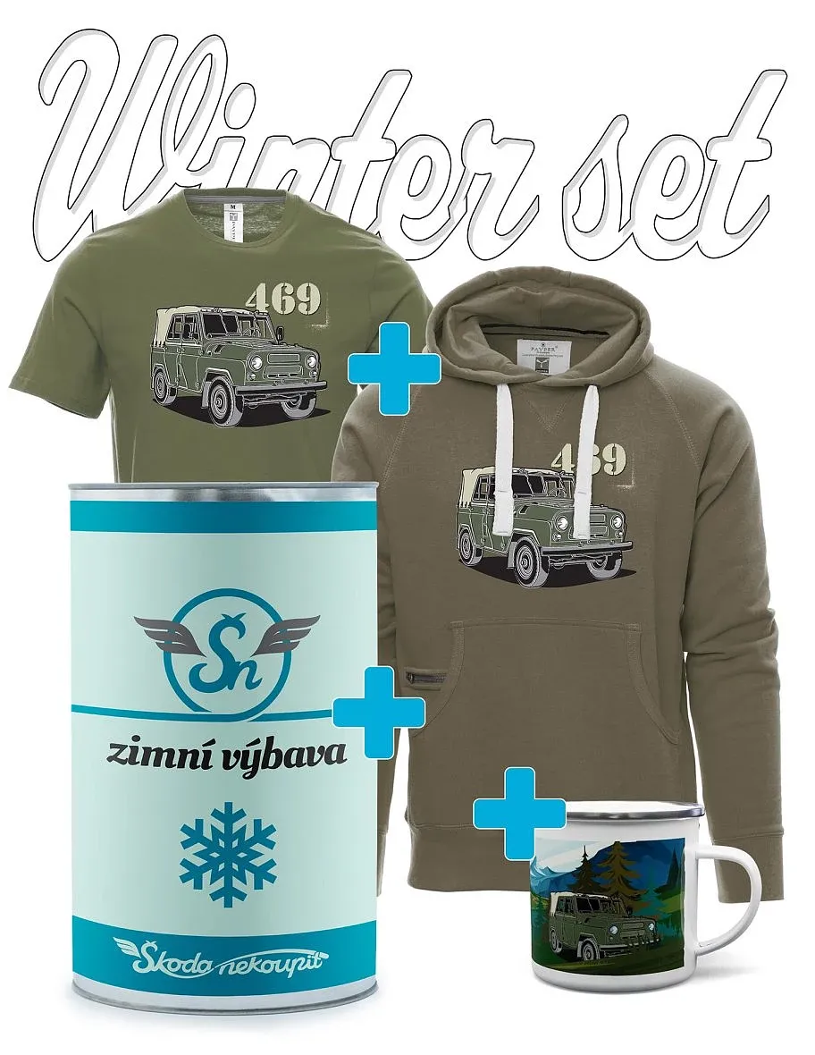 Gift winter set with UAZ 469
