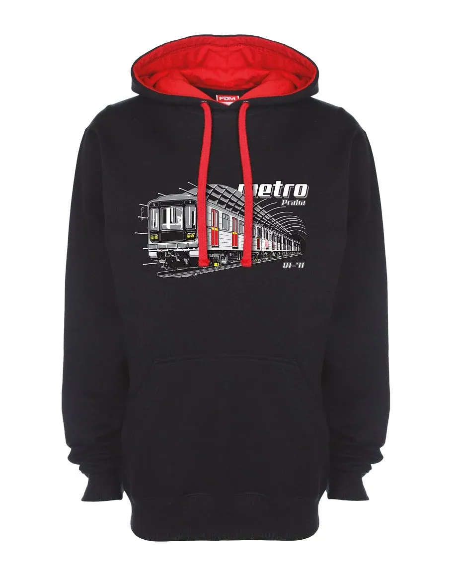 Red-black sweatshirt Metro 81-71