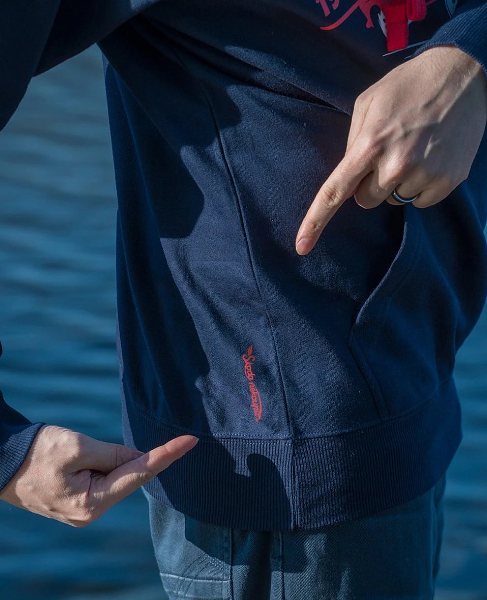 Grey-navy sweatshirt french veteran DS