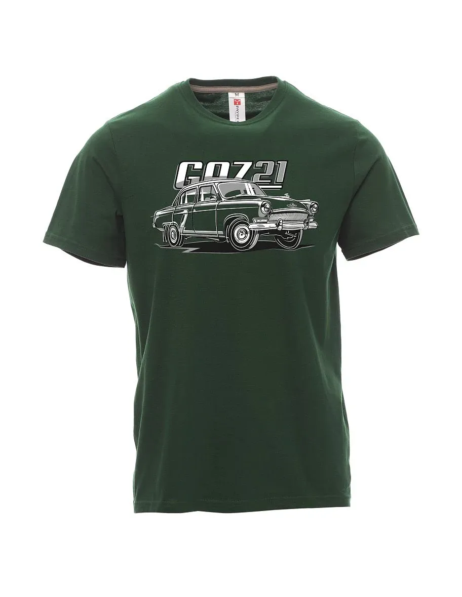 Dark green men´s T-shirt GAZ 21