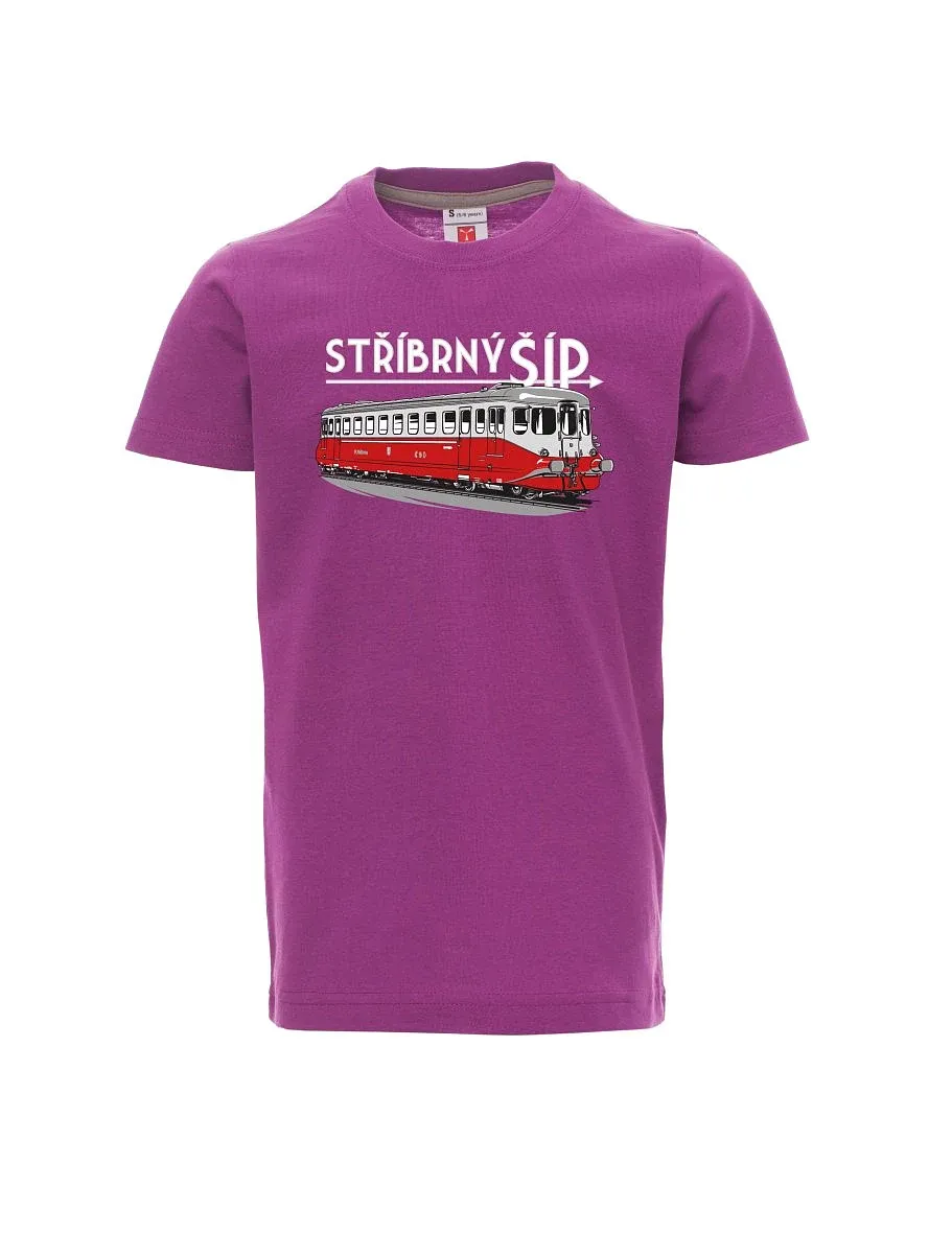Purple children´s T-shirt Silver arrow M 260 001