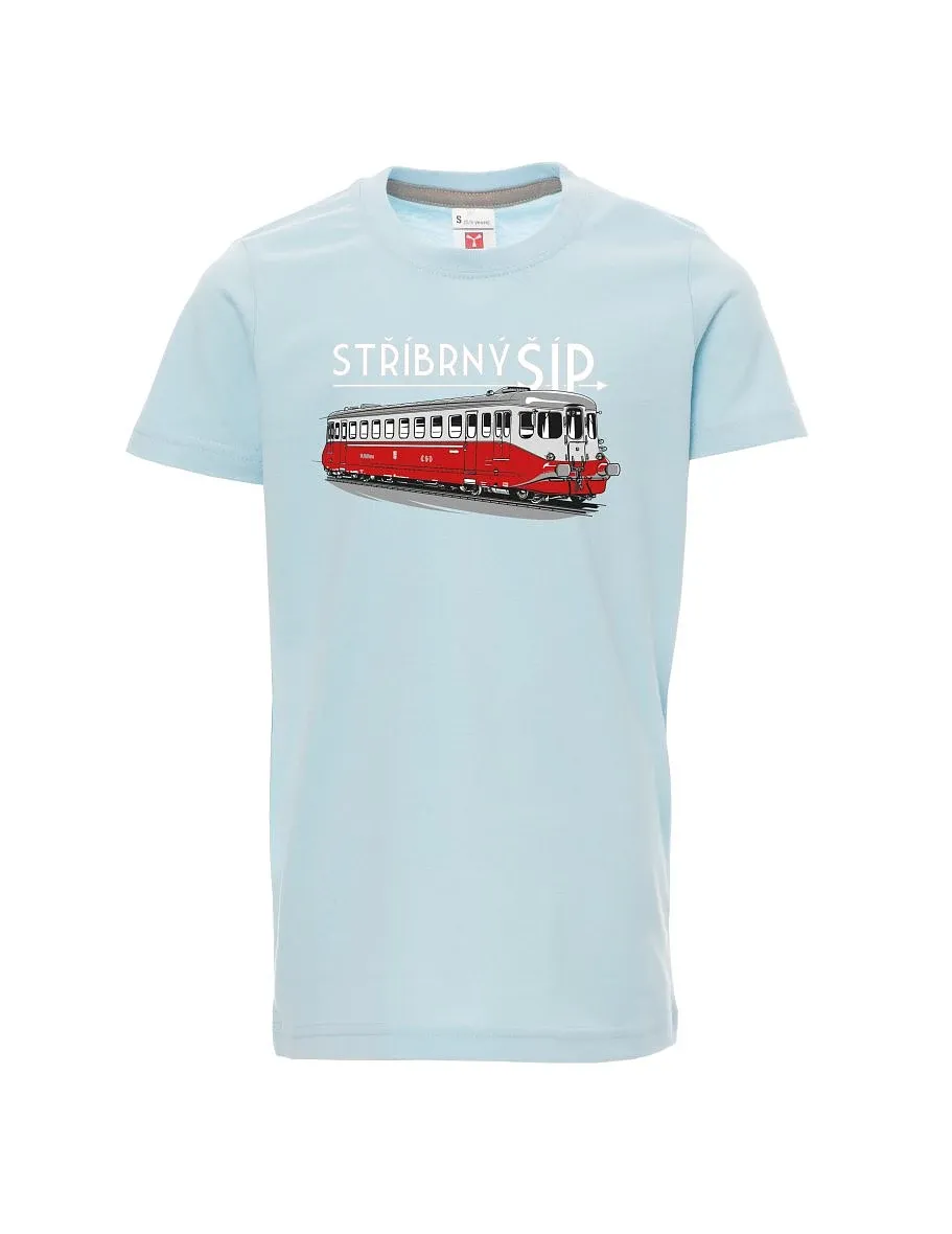 Pale blue children´s T-shirt Silver arrow M 260 001